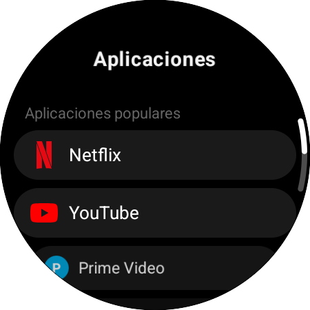Lista de apps para reasignar: accesos directos a Netflix, YouTube y Prime Video para una Samsung Smart TV