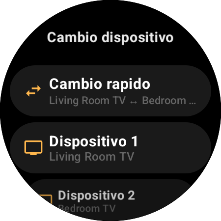 Riassegnazione Cambio dispositivo: Cambio rapido tra Living Room TV e Bedroom TV su un solo pulsante