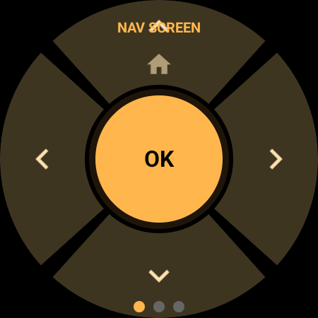 Nav screen preview while remapping buttons on a smartwatch Samsung TV remote